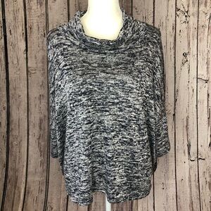Basil Lola Pullover Dolman Sleeve Sweater Poncho‎ Lightweight Medium Open Back